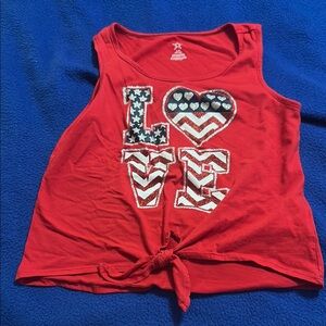Red Kids Tank Top